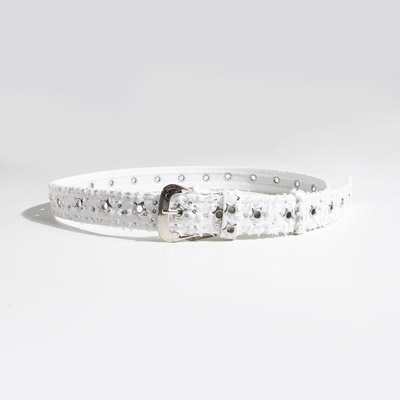 In-stock Suede Leopard Print Simple Style Women's Versatile Pin Buckle Clothing Belt, Best
