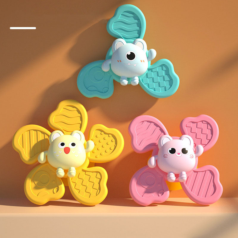 Brinquedo de Banho para Bebé Pião Seguro e Divertido Brinquedos de Banho para Bebé com Animais Giratórios S