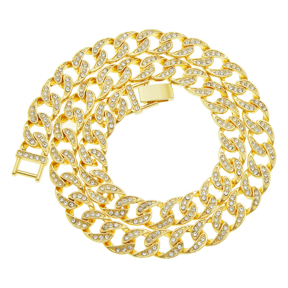 Rhinestone Cuban Link Chain, Hip-Hop