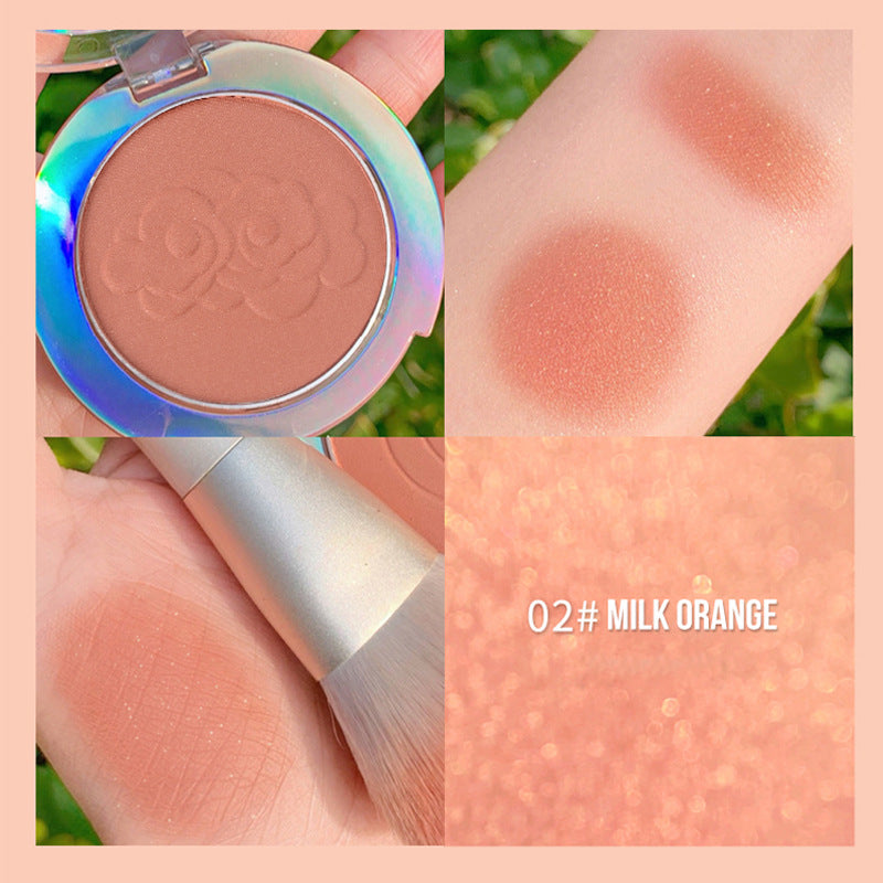 Fijne eenkleurige blush voor dames