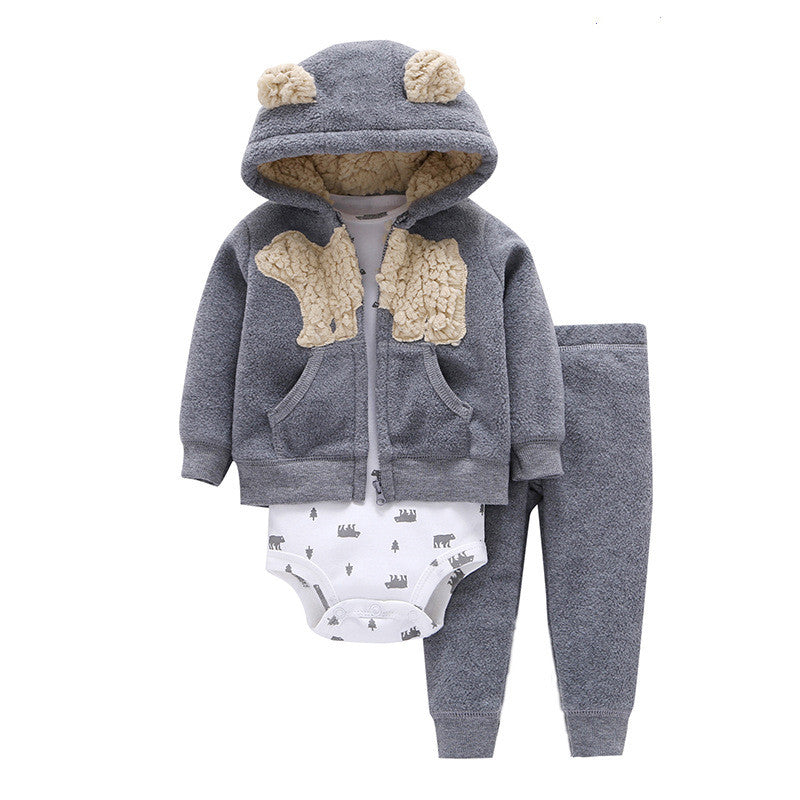 Tweedeelige katoenen baby-outfitset