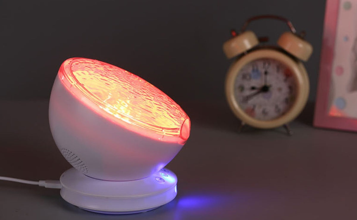 Projecteur de vagues océaniques veilleuse avec haut-parleur