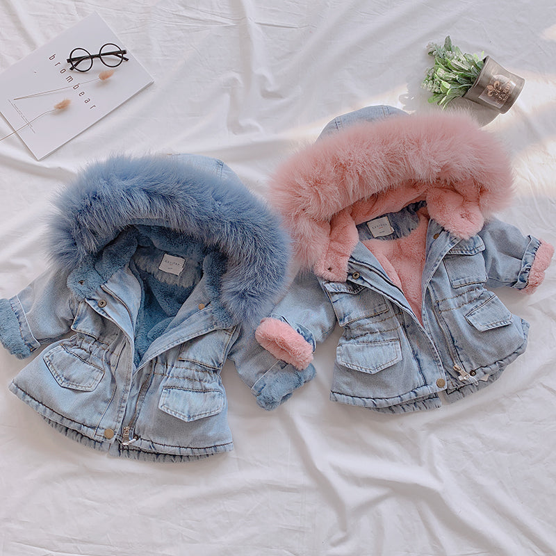 Jeansmantel für Mädchen