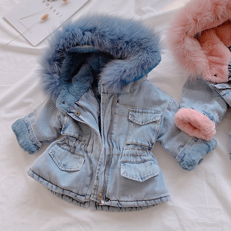 Jeansmantel für Mädchen