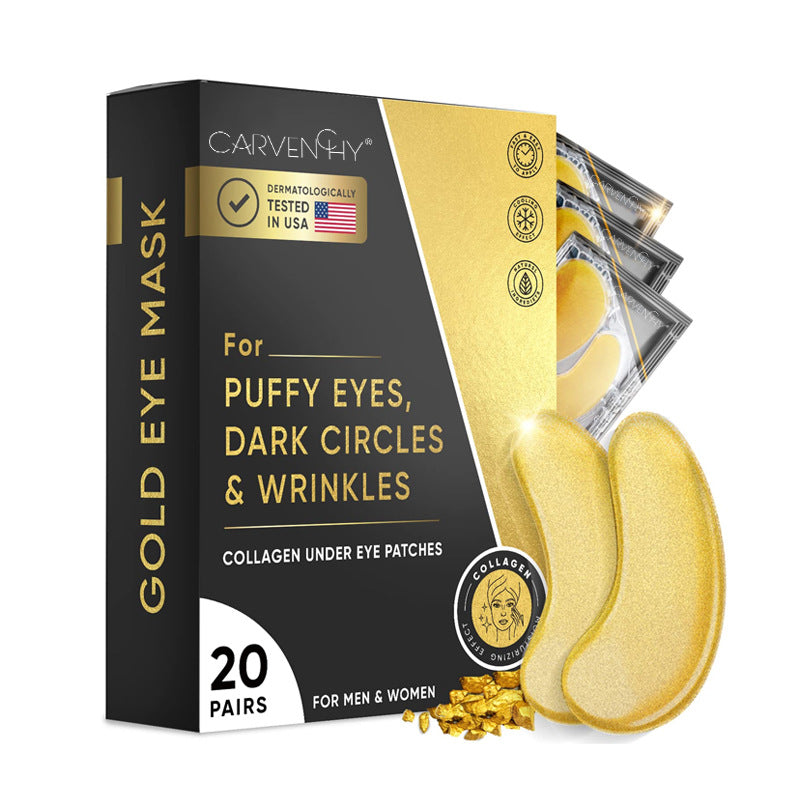 24K Gold Under-Eye Patches, 20 Pairs