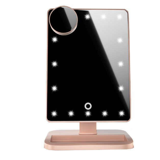 LED-make-upspiegel met Bluetooth-speaker, 10x vergroting