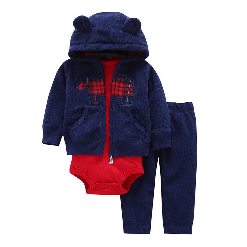 Tweedeelige katoenen baby-outfitset
