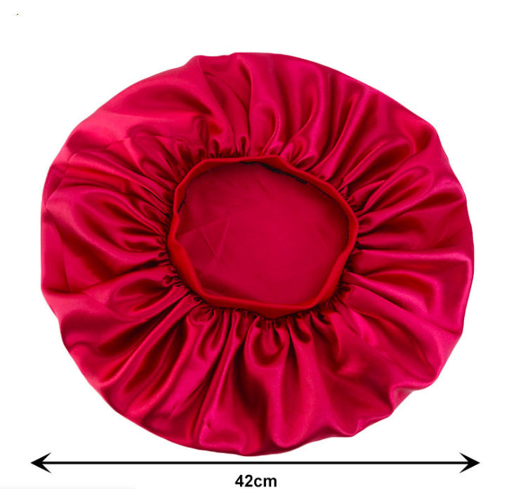 Gorro de dormir de satén de seda con estampado