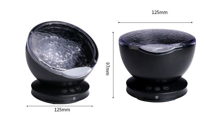 Projecteur de vagues océaniques veilleuse avec haut-parleur