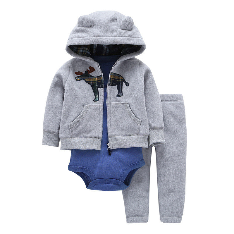 Tweedeelige katoenen baby-outfitset