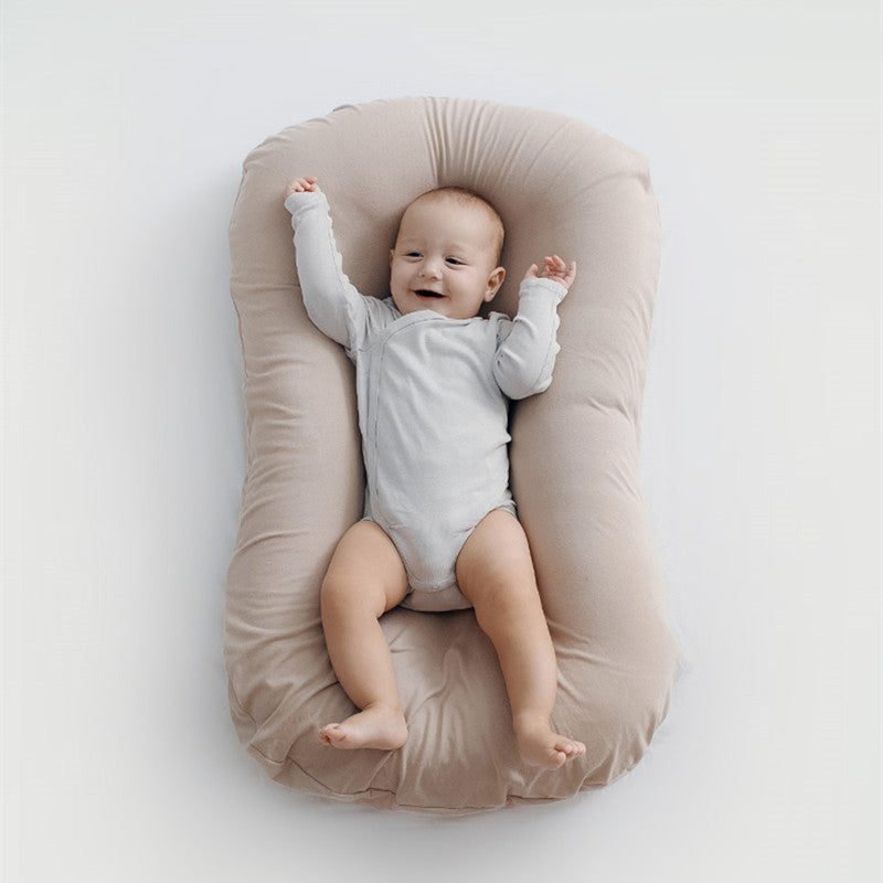 Portable Baby Nest Lounger, Cotton Newborn Bed