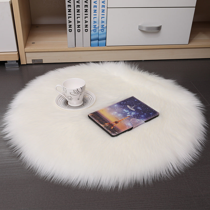 Tappeto rotondo in peluche