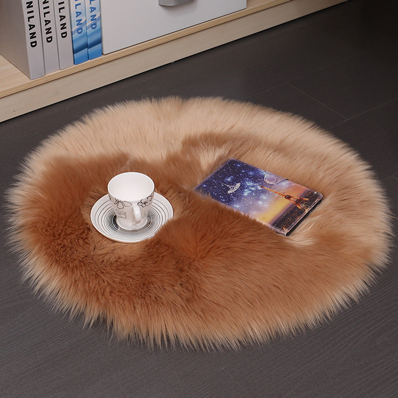 Tappeto rotondo in peluche