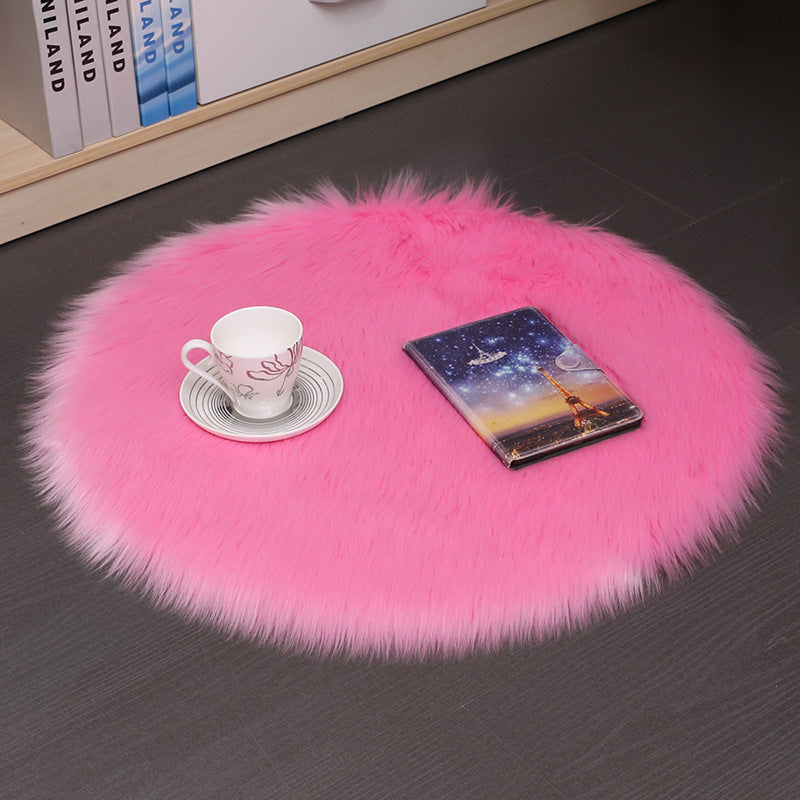 Tappeto rotondo in peluche