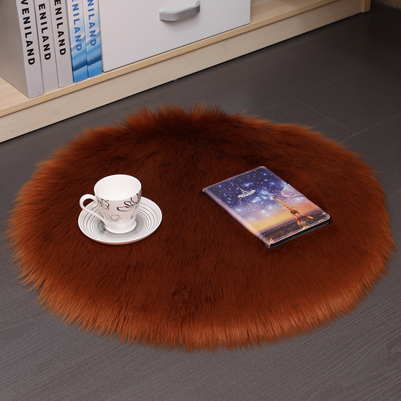 Tappeto rotondo in peluche