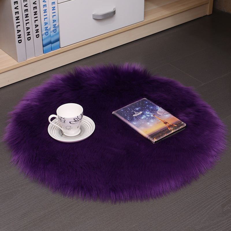 Tappeto rotondo in peluche