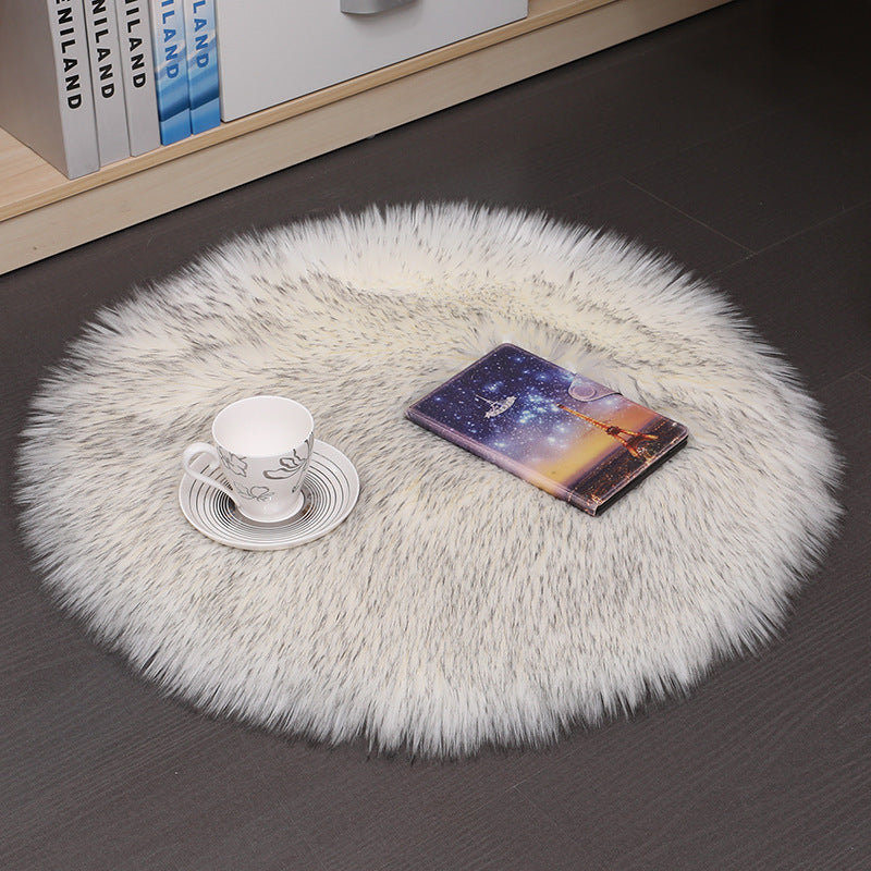 Tappeto rotondo in peluche