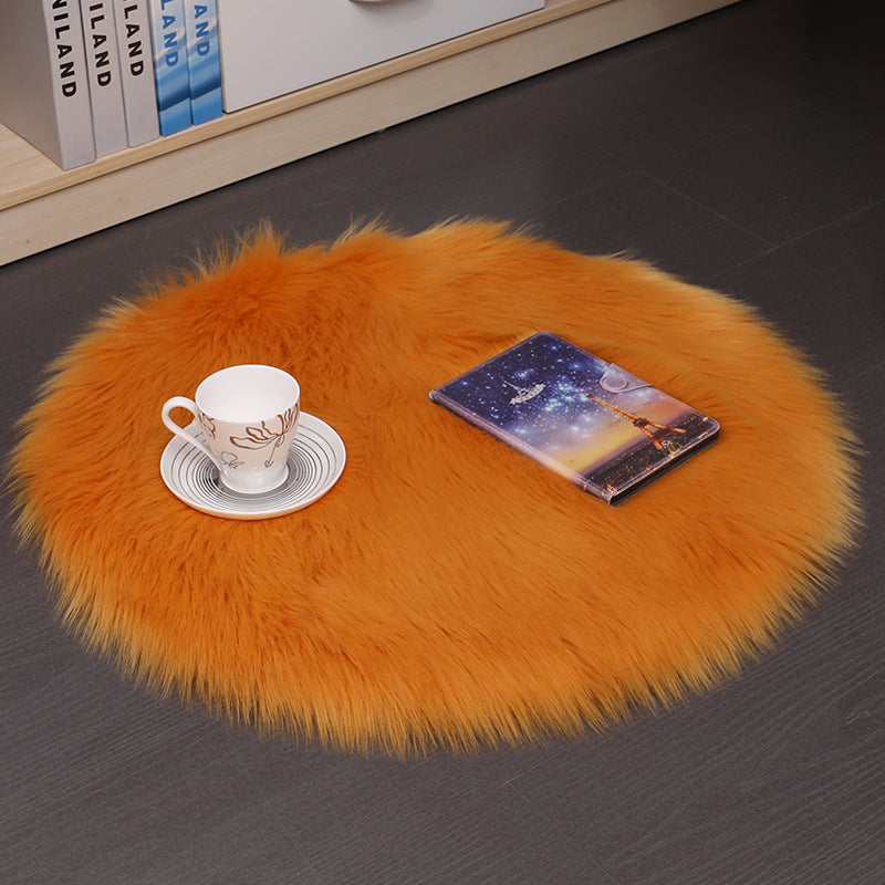 Tappeto rotondo in peluche