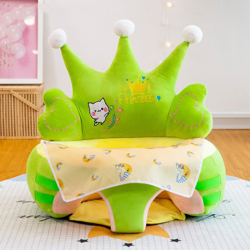 Funda de asiento de apoyo para bebé, lavable, para aprender a sentarse, silla de felpa para niños pequeños