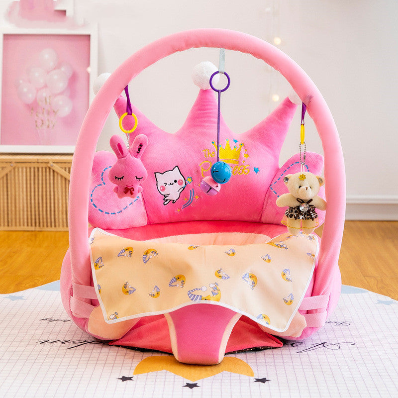 Funda de asiento de apoyo para bebé, lavable, para aprender a sentarse, silla de felpa para niños pequeños