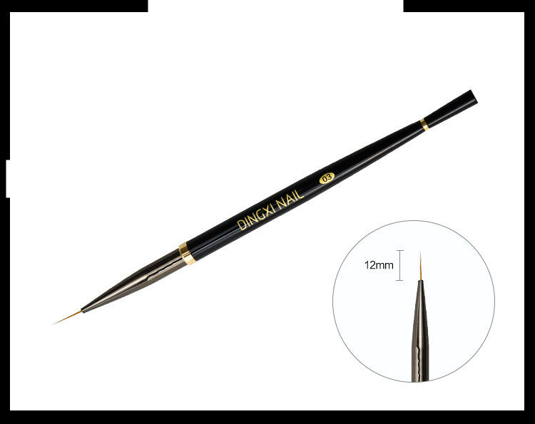 Set di pennelli per nail art, 5 penne di precisione