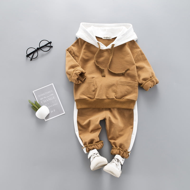 Conjunto de Fato de Treino com Capuz para Criança, Conjunto Desportivo de 2 Peças