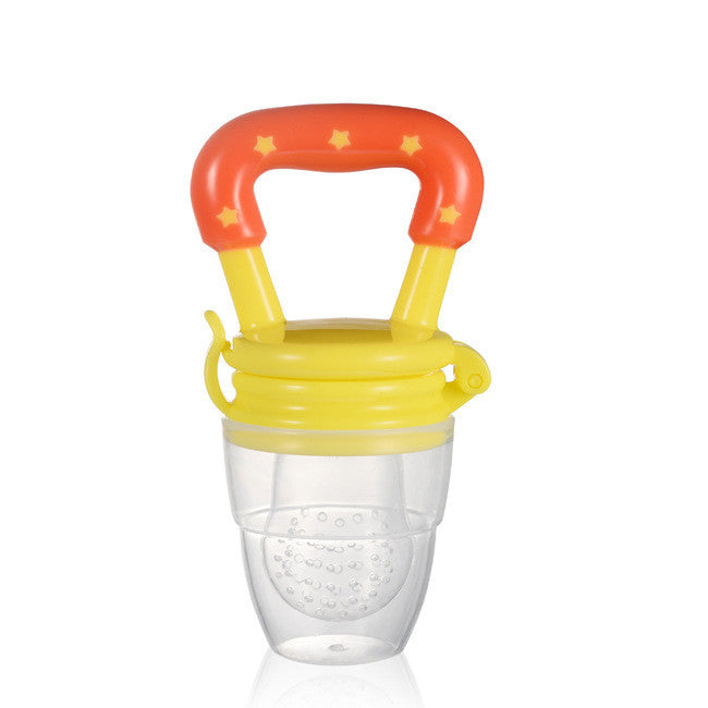 Siliconen baby-fruitfopspeen met clip