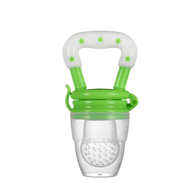 Siliconen baby-fruitfopspeen met clip