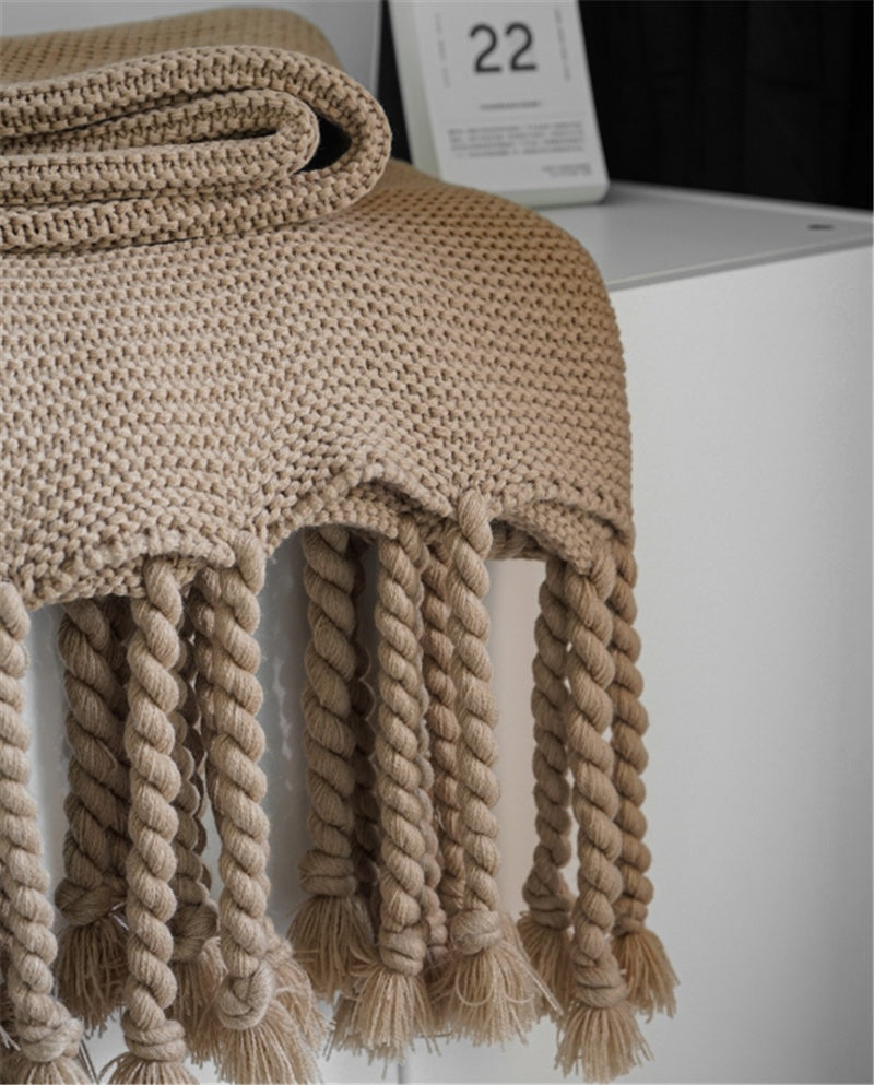 Gestrickte Wohndecke, 130 x 170 cm
