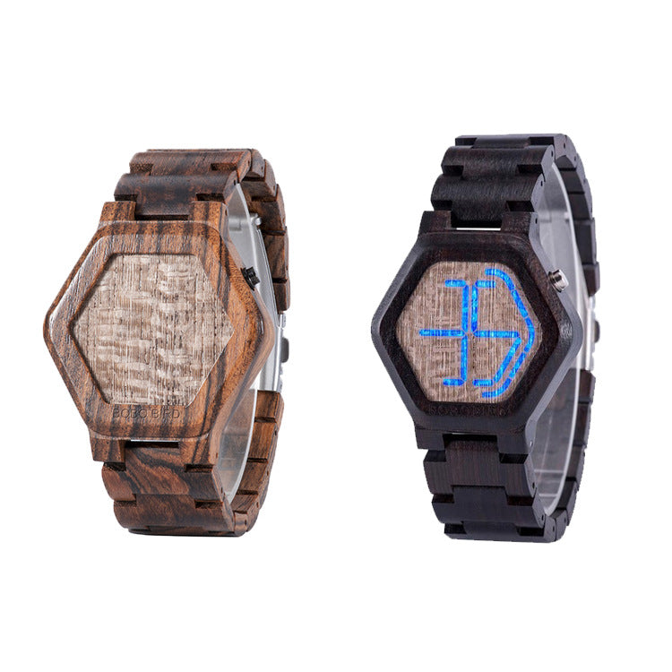 LED Wooden Watch