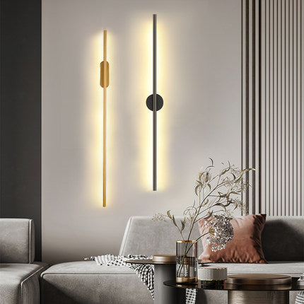 Moderne LED-wandlamp met lange strip