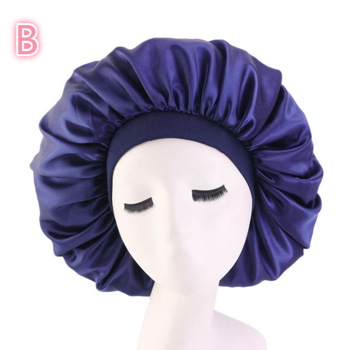 Gorro de dormir de satén de seda con estampado