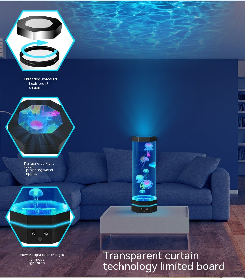 Jellyfish Lava Lamp with Remote, 17 Colors