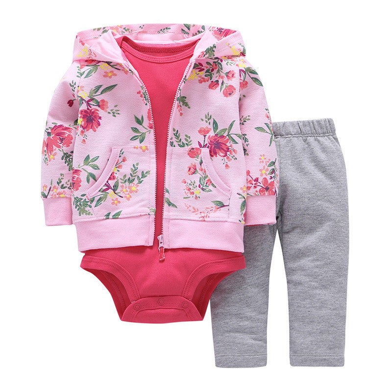 Tweedeelige katoenen baby-outfitset