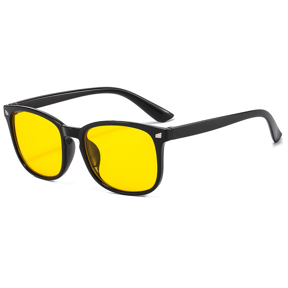 Blue-light-blocking Glasses With UV Protection And A Square Frame