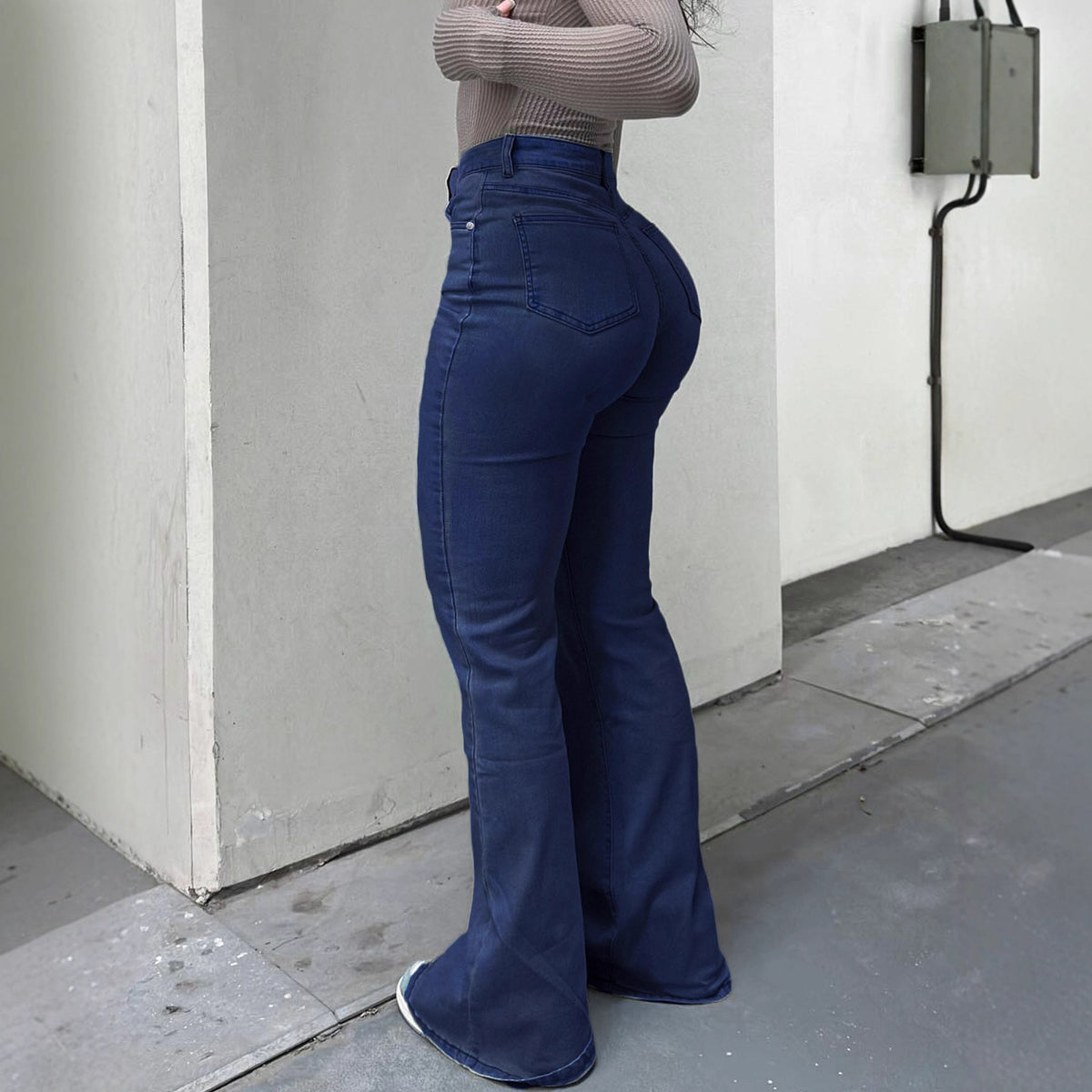 Straight-Leg Casual Work Jeans