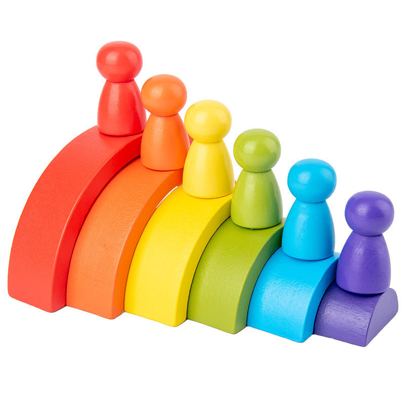Arc-en-ciel de blocs de construction