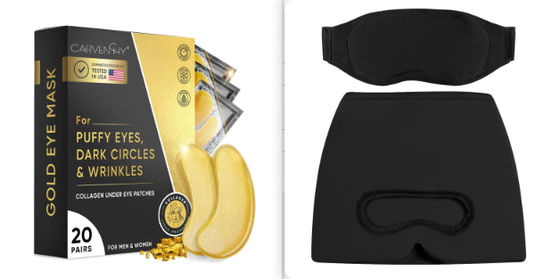 24K Gold Under-Eye Patches, 20 Pairs