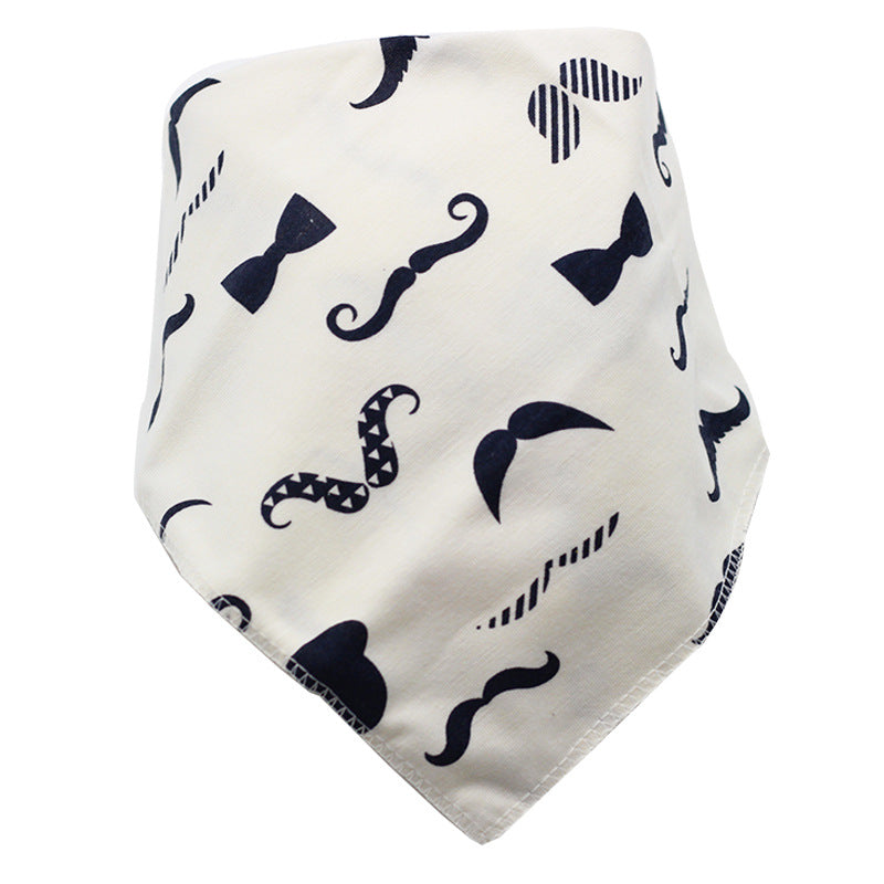 Waterdichte driehoekige baby-slabbetjes van katoen met cartoonprint, bandana-slabbetjes voor kwijlen, pasgeborene