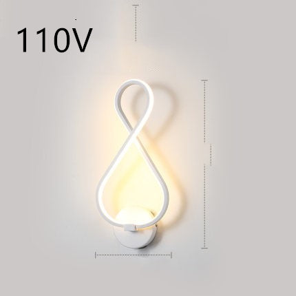 Nordische minimalistische LED-Wandleuchte