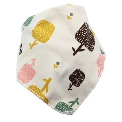 Waterdichte driehoekige baby-slabbetjes van katoen met cartoonprint, bandana-slabbetjes voor kwijlen, pasgeborene