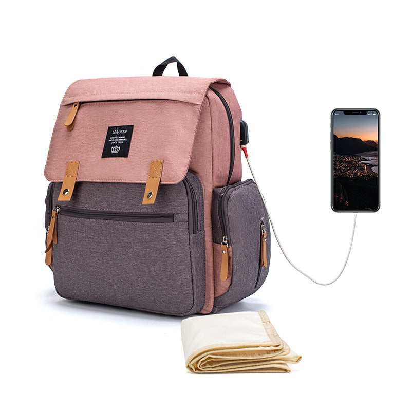 Bolso maternal de gran capacidad multifuncional LEQUEEN