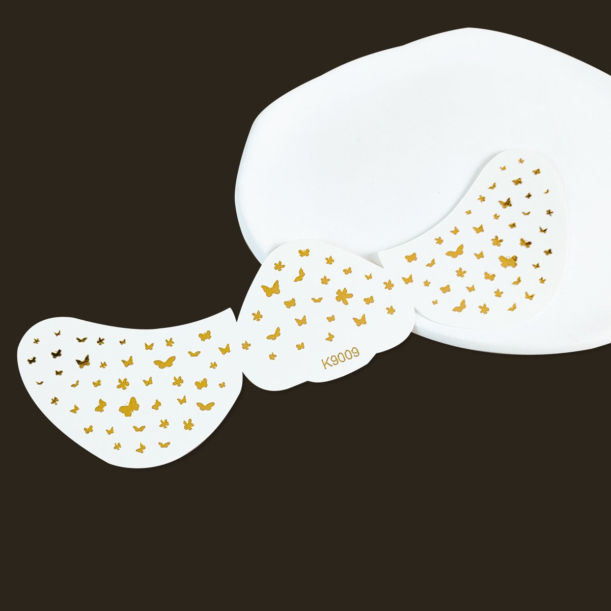 Goldene florale Sommersprossen-Sticker für das Gesicht