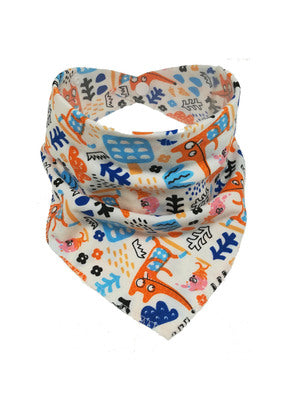 Waterdichte driehoekige baby-slabbetjes van katoen met cartoonprint, bandana-slabbetjes voor kwijlen, pasgeborene