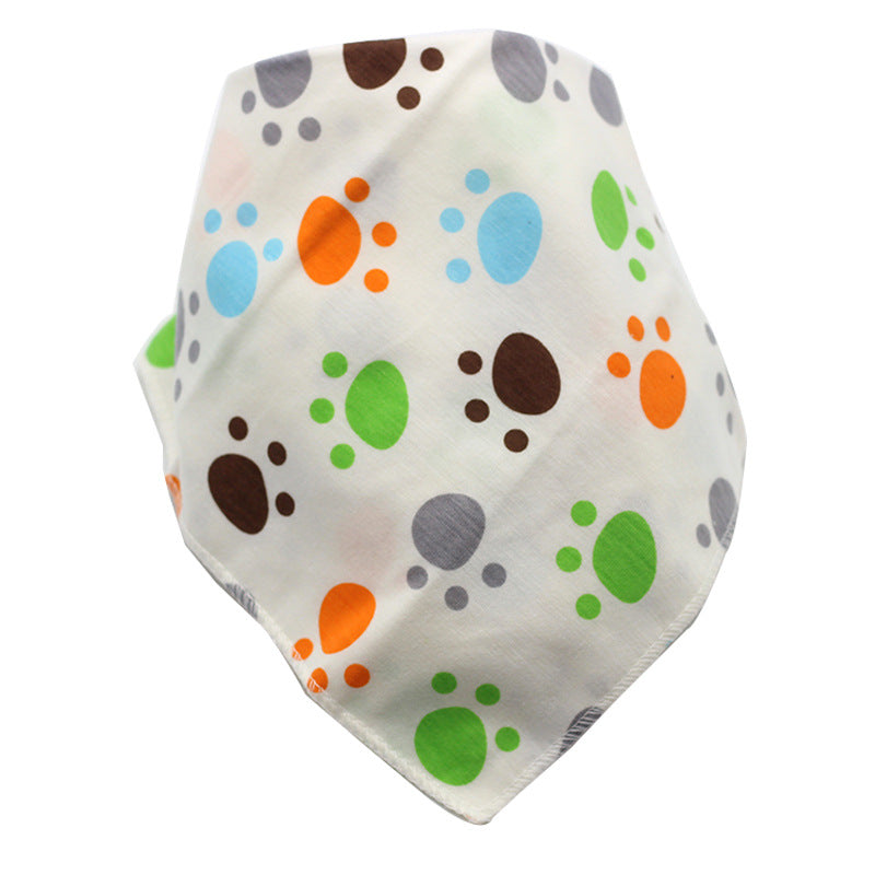 Waterdichte driehoekige baby-slabbetjes van katoen met cartoonprint, bandana-slabbetjes voor kwijlen, pasgeborene