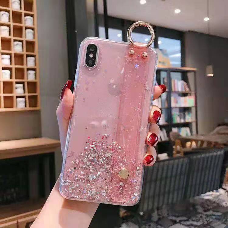 Glitter Phone Case with Wrist Strap