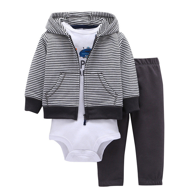 Tweedeelige katoenen baby-outfitset