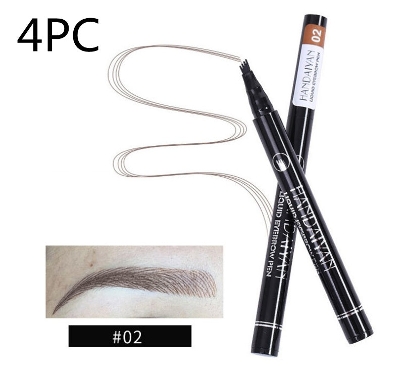 Crayon à sourcils pointe fourchette, résistant à l'eau