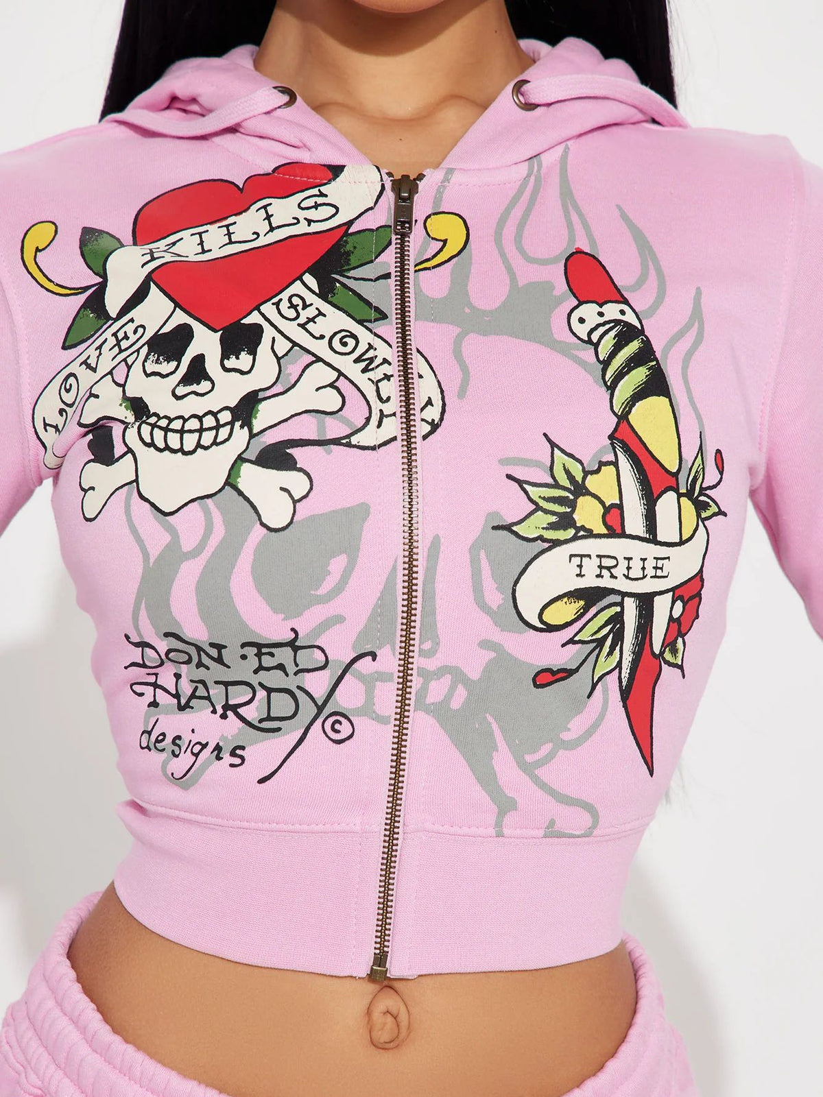 Conjunto de blusa estampada de manga larga y pantalón para mujer