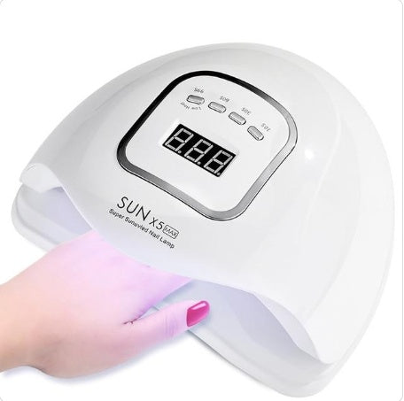 Lâmpada de Unhas de 80W e Conjunto de Verniz Gel, Kit Secador de Unhas UV LED